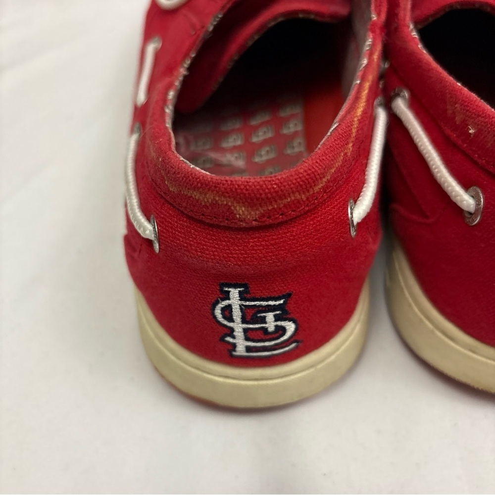 Eastland Men’s Boat Shoes Size 12 St. Louis Cardinals Theme Red MLB Baseball STL - Picture 6 of 16